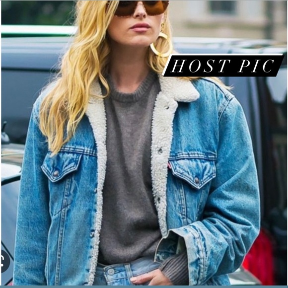 Levi’s Vintage Unisex Sherpa Lined Trucker Denim Jean Jacket - Picture 1 of 12